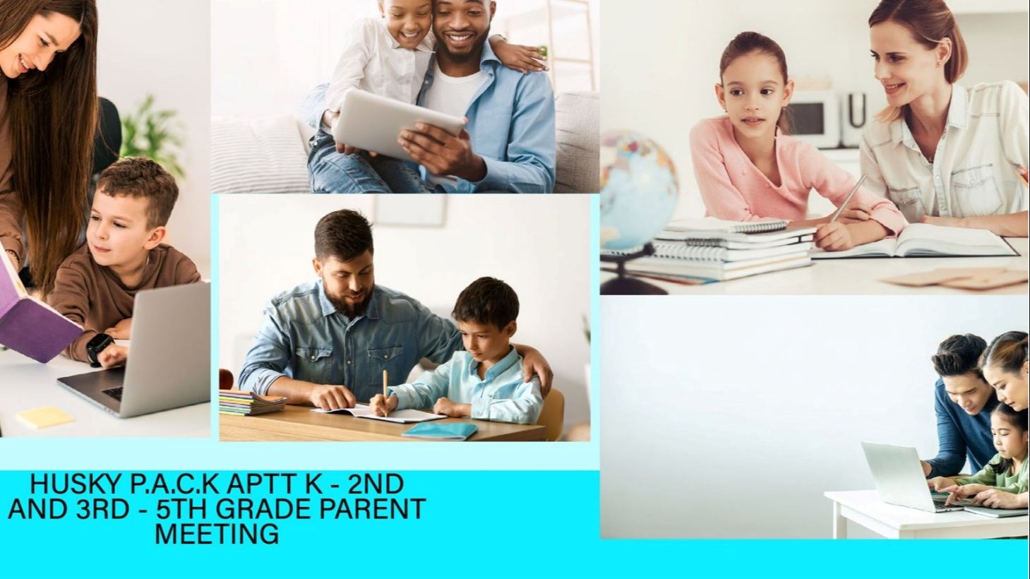 Families helping students with homework and learning